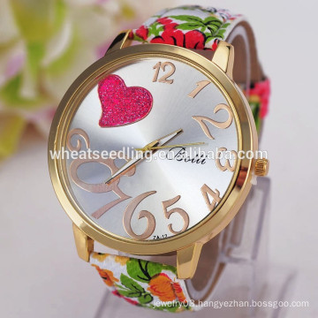 Heart dial latest fashion vogue ladies watch